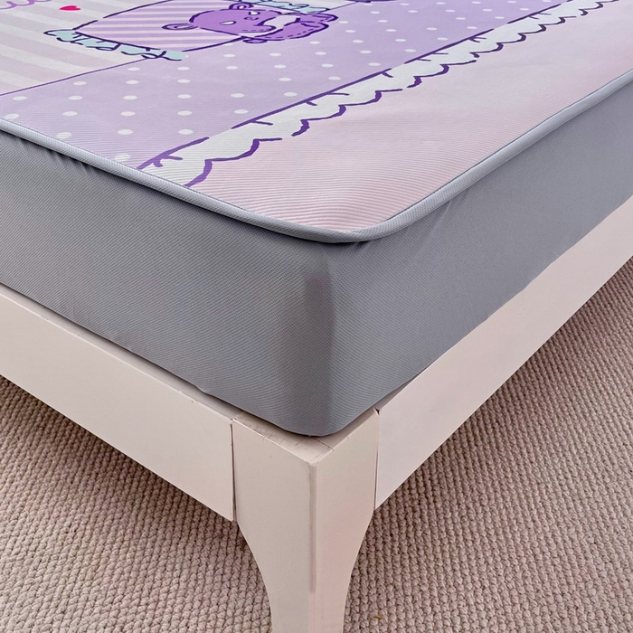 91家纺网 家纺一手货源 找家纺 蘭菲家纺 2025新款三丽鸥卡通印花冰丝凉席 小蜜库