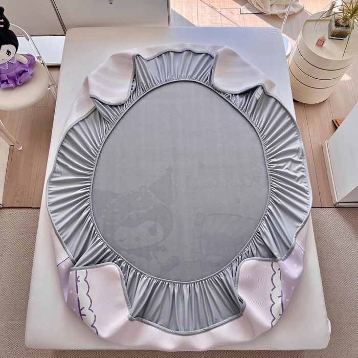 91家纺网 家纺一手货源 找家纺 蘭菲家纺 2025新款三丽鸥卡通印花冰丝凉席 小蜜库