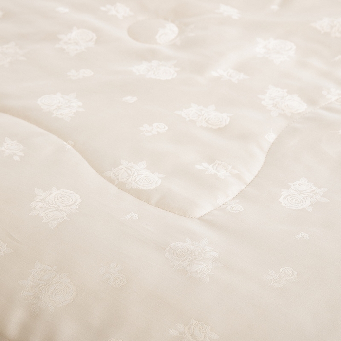 91家纺网 家纺一手货源 找家纺 鲁爱家纺供货 2025新款天丝夏被 花镜-香槟金