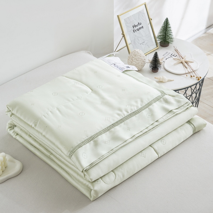 鲁爱家纺供货 2025新款天丝夏被 慕斯-薄荷绿