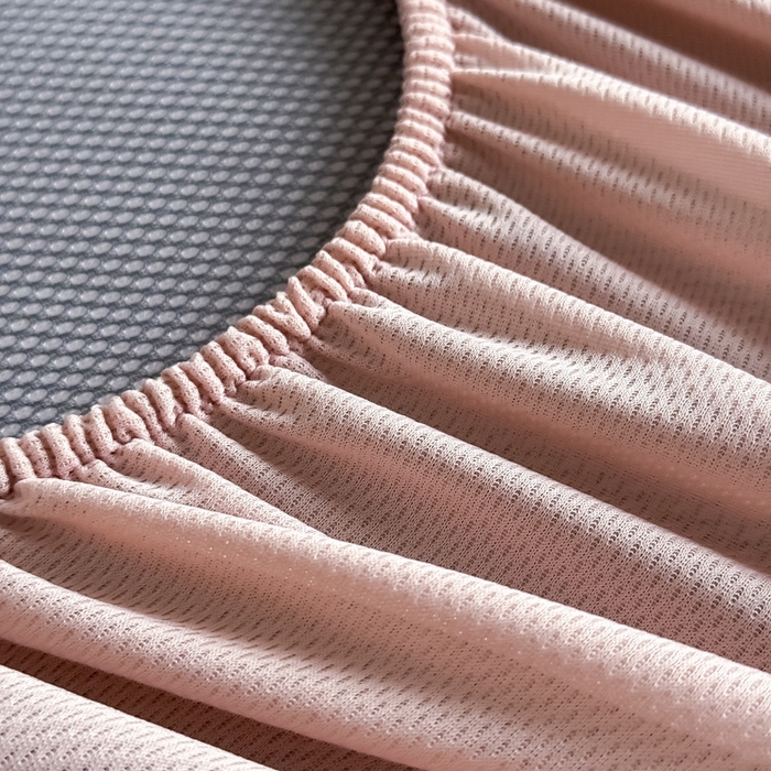 91家纺网 家纺一手货源 找家纺 九花鹿 2025新款A类PE凉感提花床笠款冰丝凉席软凉席可机洗可水洗 盆栽（樱花粉）