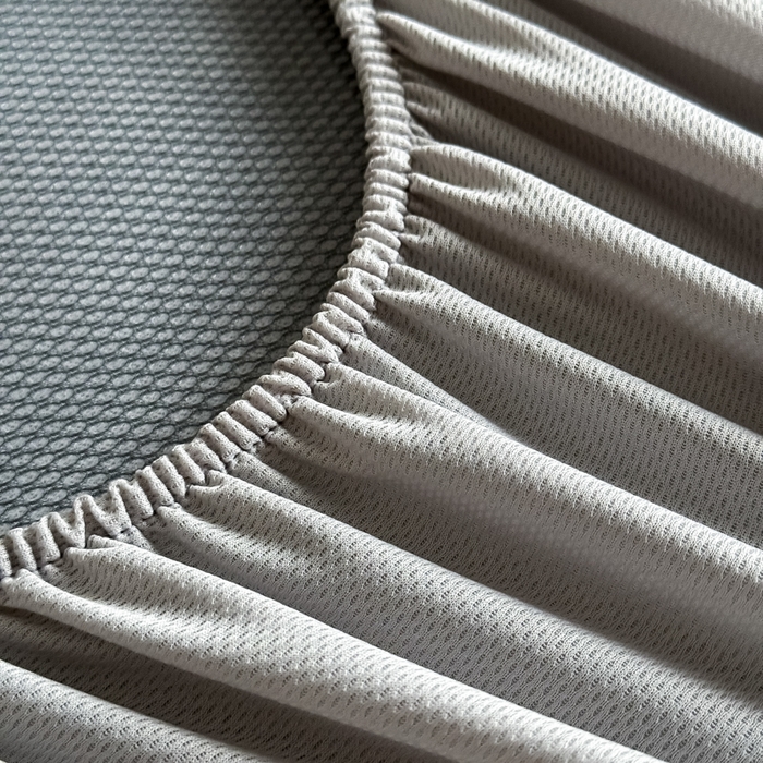 91家纺网 家纺一手货源 找家纺 九花鹿 2025新款A类PE凉感提花床笠款冰丝凉席软凉席可机洗可水洗 西里（绅士灰）