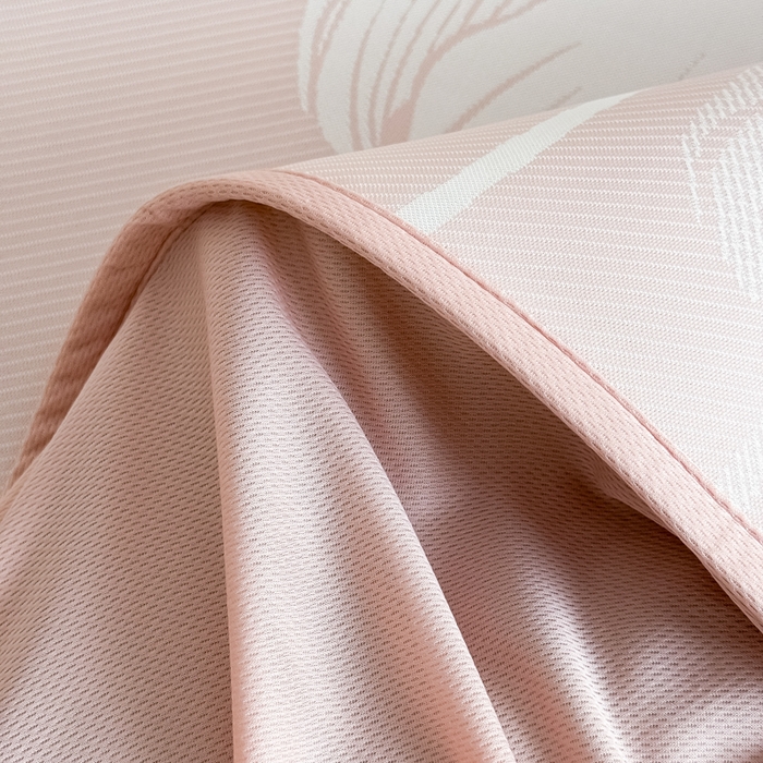 91家纺网 家纺一手货源 找家纺 九花鹿 2025新款A类PE凉感提花床笠款冰丝凉席软凉席可机洗可水洗 郁金香（浅粉）