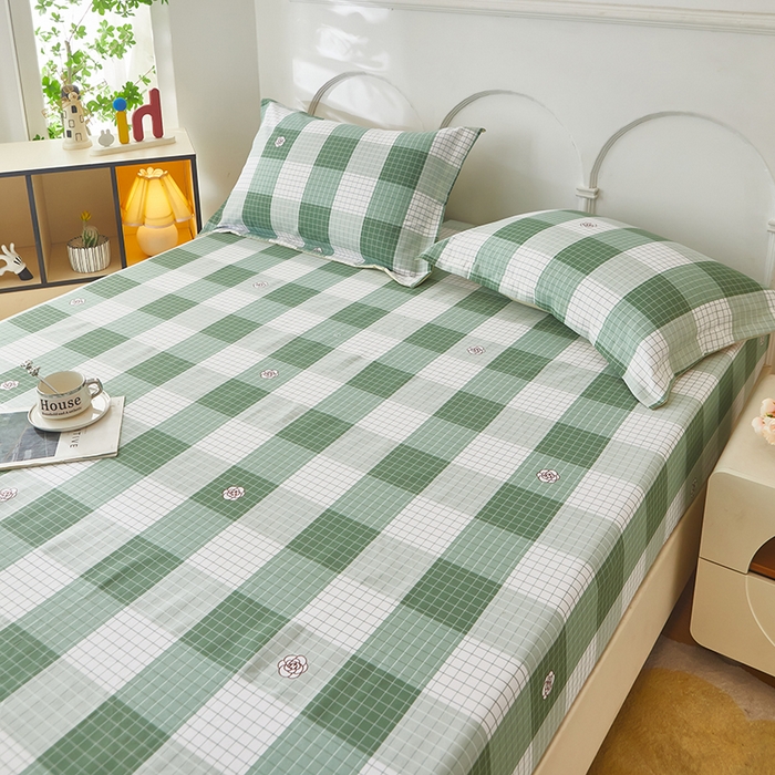 91家纺网 家纺一手货源 找家纺 乐居家纺 2025新款活性印染老粗布床笠系列 布罗西亚