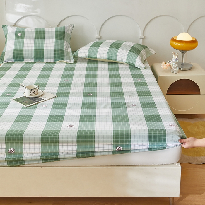 91家纺网 家纺一手货源 找家纺 乐居家纺 2025新款活性印染老粗布床笠系列 布罗西亚