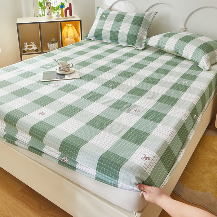 91家纺网 家纺一手货源 找家纺 乐居家纺 2025新款活性印染老粗布床笠系列 布罗西亚