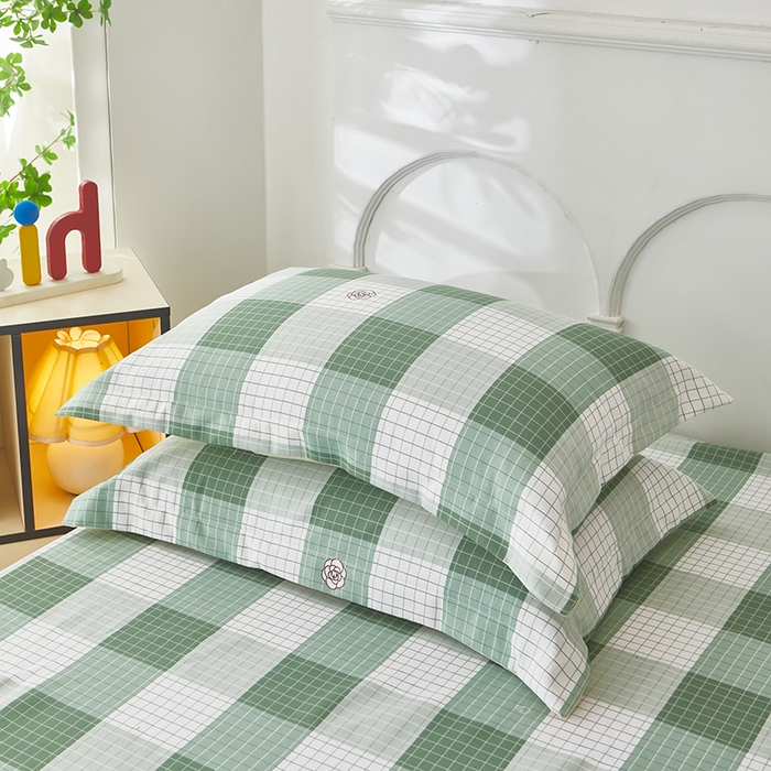 91家纺网 家纺一手货源 找家纺 乐居家纺 2025新款活性印染老粗布床笠系列 布罗西亚