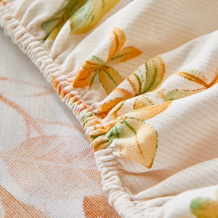 91家纺网 家纺一手货源 找家纺 乐居家纺 2025新款活性印染老粗布床笠系列 丛林尽然