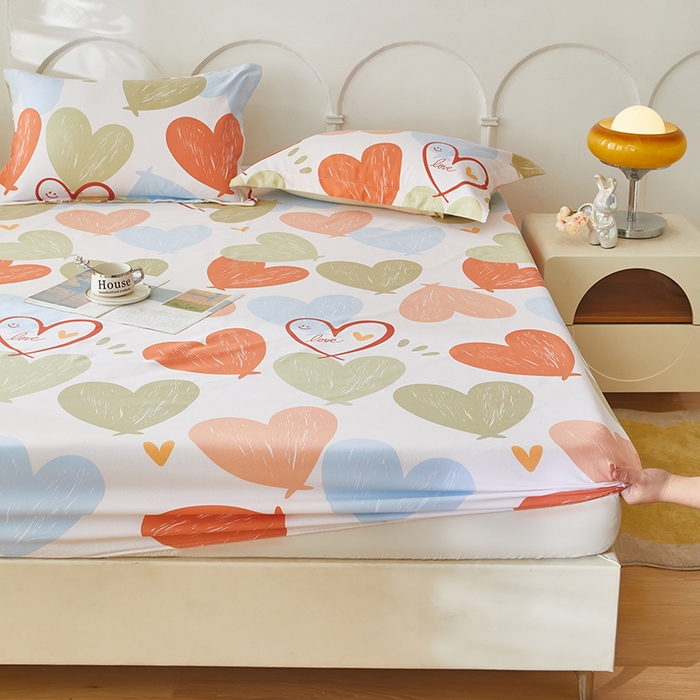 91家纺网 家纺一手货源 找家纺 乐居家纺 2025新款活性印染老粗布床笠系列 美丽邂逅