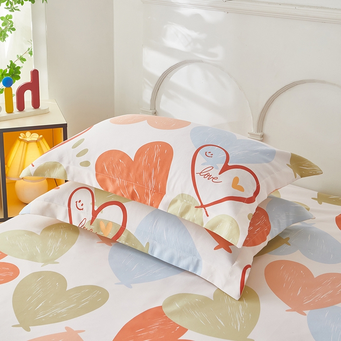 91家纺网 家纺一手货源 找家纺 乐居家纺 2025新款活性印染老粗布床笠系列 美丽邂逅