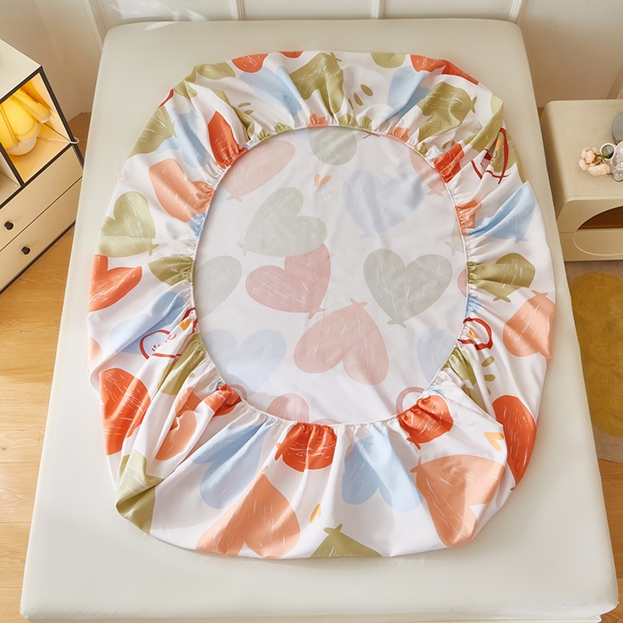 91家纺网 家纺一手货源 找家纺 乐居家纺 2025新款活性印染老粗布床笠系列 美丽邂逅