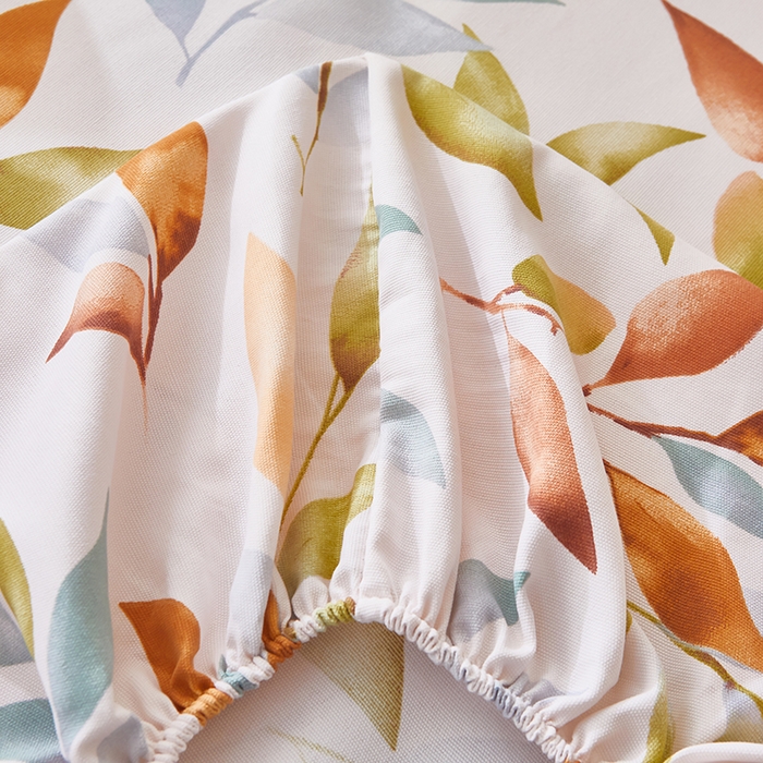 91家纺网 家纺一手货源 找家纺 乐居家纺 2025新款活性印染老粗布床笠系列 明媚春晖