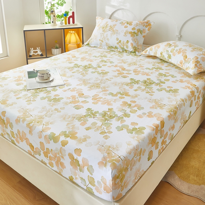 91家纺网 家纺一手货源 找家纺 乐居家纺 2025新款活性印染老粗布床笠系列 宛如黎明