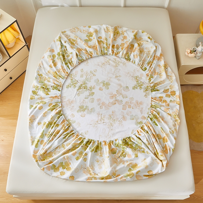 91家纺网 家纺一手货源 找家纺 乐居家纺 2025新款活性印染老粗布床笠系列 宛如黎明