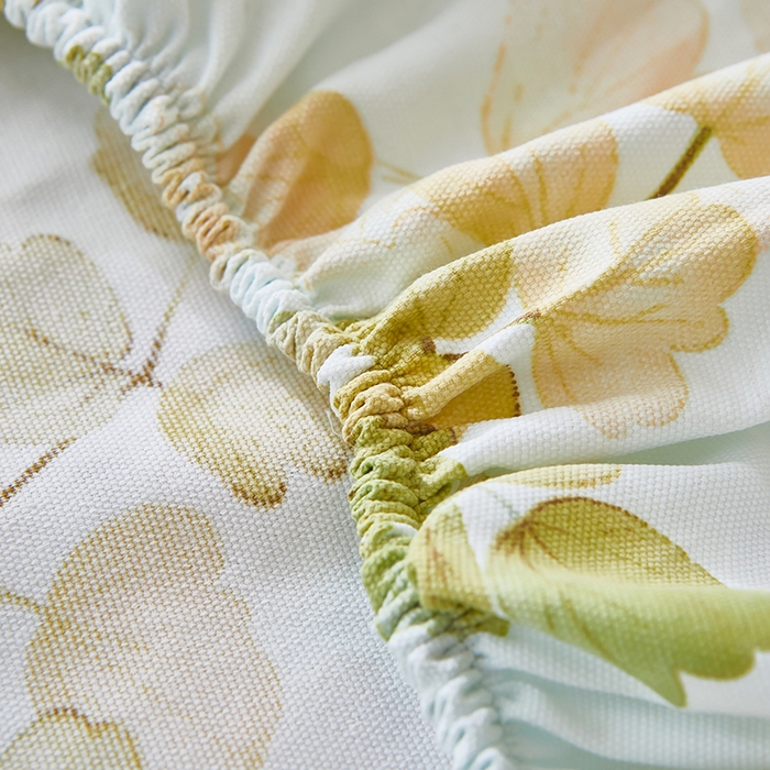 91家纺网 家纺一手货源 找家纺 乐居家纺 2025新款活性印染老粗布床笠系列 宛如黎明