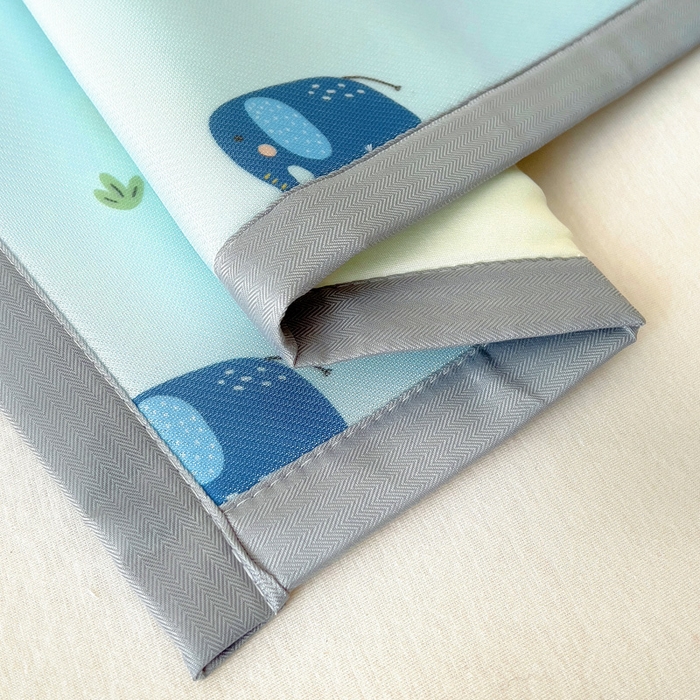 91家纺网 家纺一手货源 找家纺 乐秀家纺 2025春夏新款碳光冰丝儿童凉席枕套 多彩小象