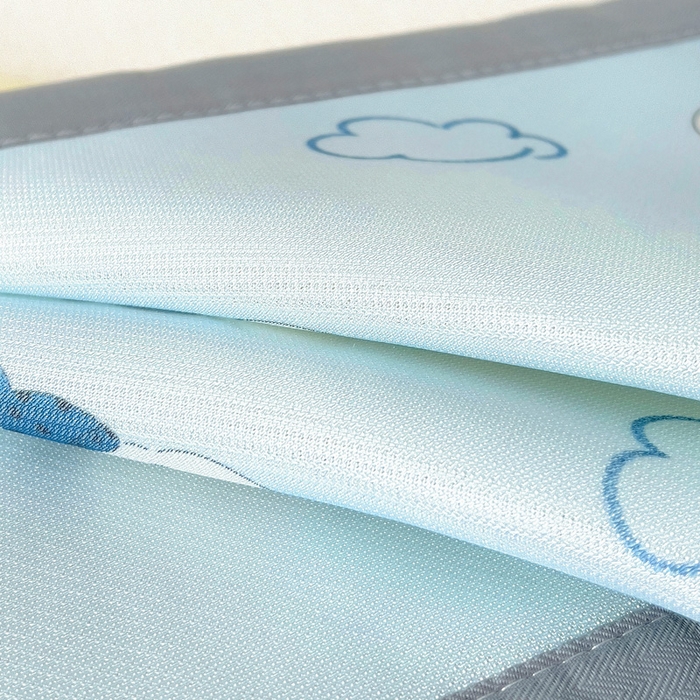 91家纺网 家纺一手货源 找家纺 乐秀家纺 2025春夏新款碳光冰丝儿童凉席枕套 幸运狗