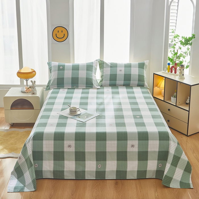 乐居家纺 2025新款活性印染全棉老粗布床单系列 布罗西亚