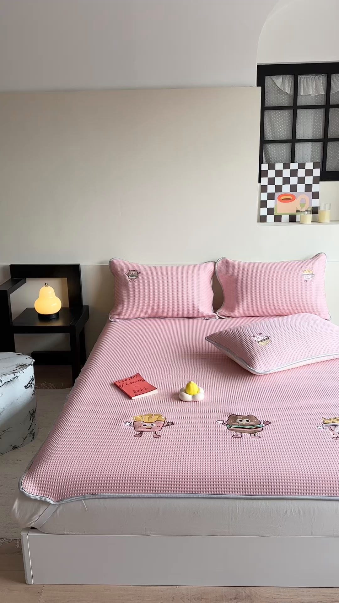 91家纺网 家纺一手货源 找家纺 （总）柚子YOUTH 2025新款亲肤舒适冰豆豆凉感凉席席子