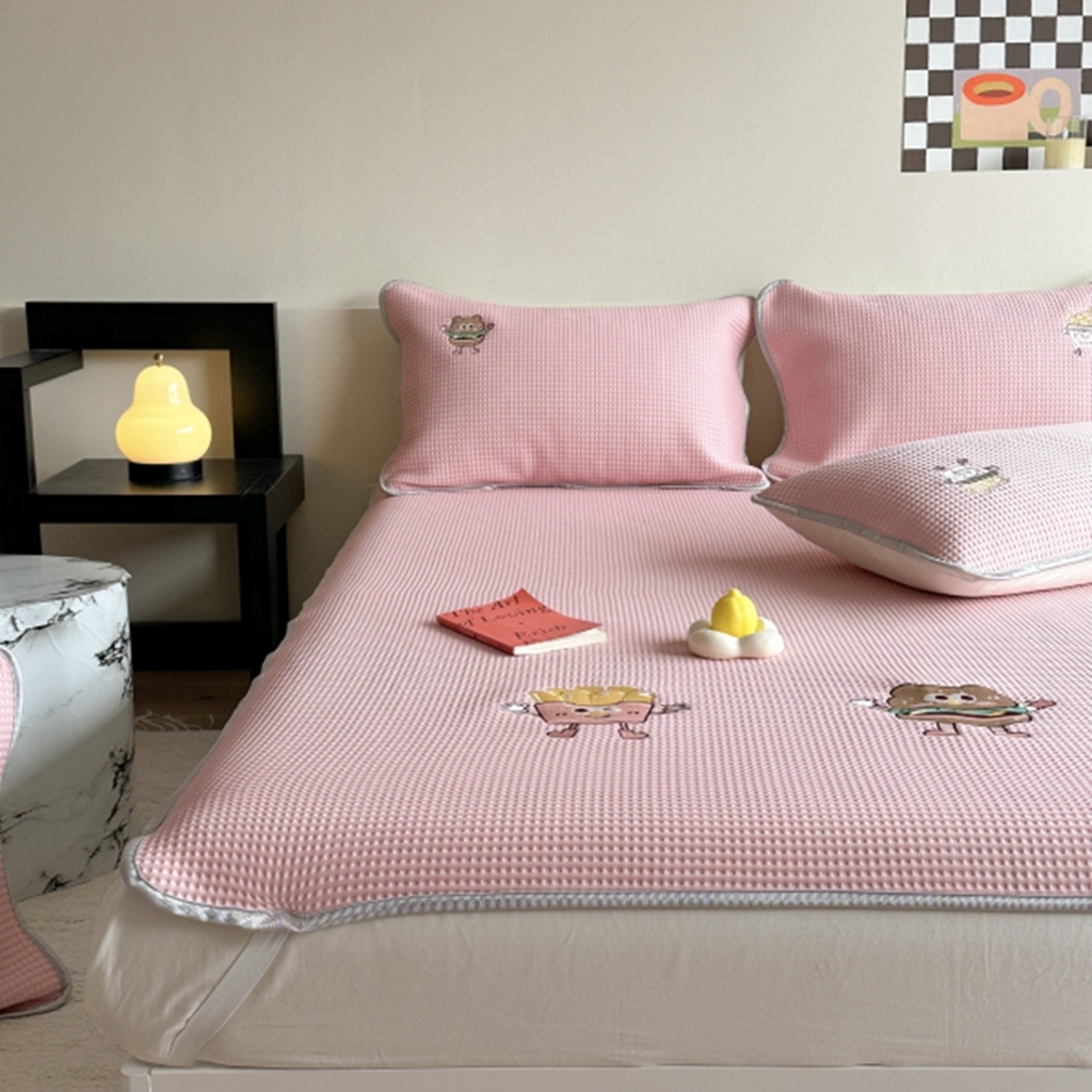 91家纺网 家纺一手货源 找家纺 （总）柚子YOUTH 2025新款亲肤舒适冰豆豆凉感凉席席子