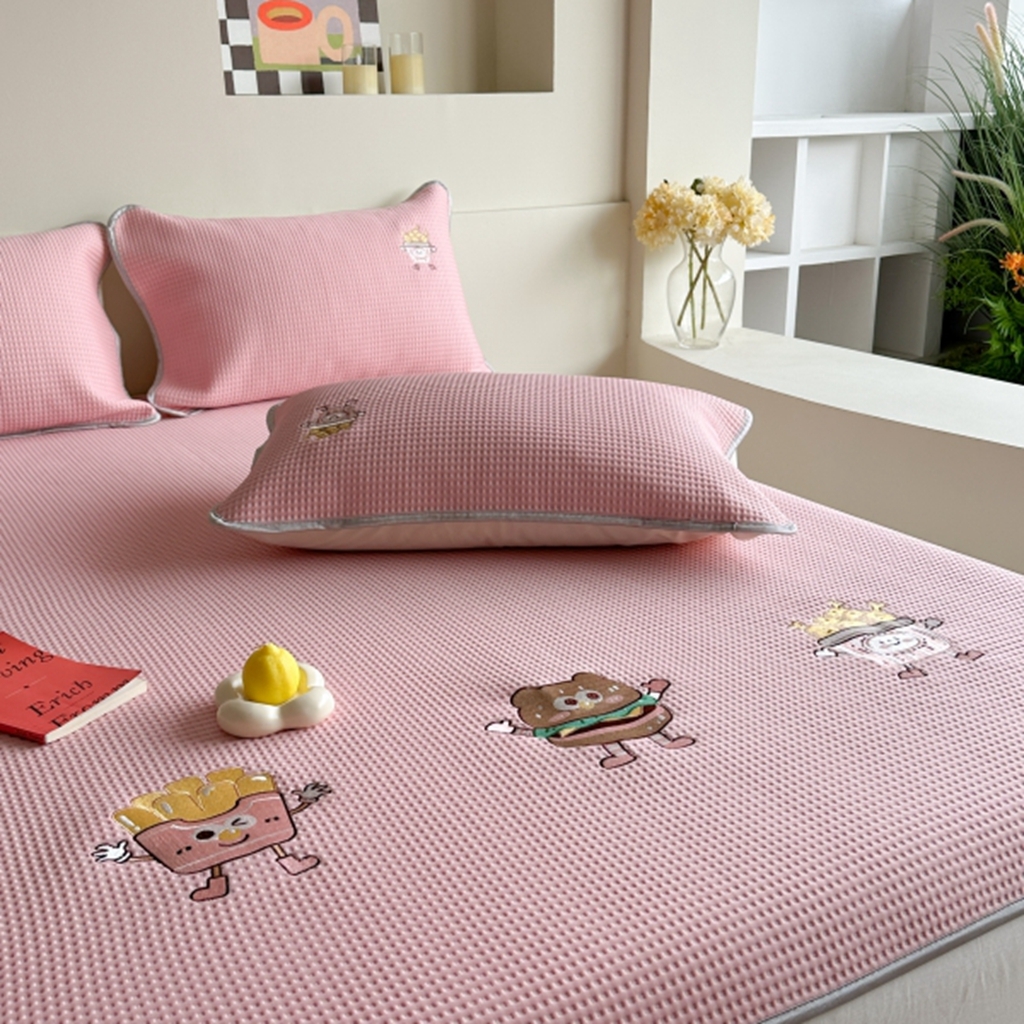 91家纺网 家纺一手货源 找家纺 （总）柚子YOUTH 2025新款亲肤舒适冰豆豆凉感凉席席子