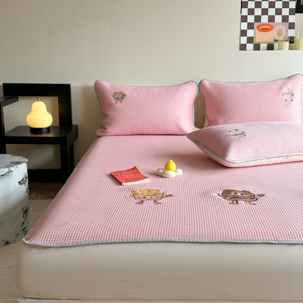 91家纺网 家纺一手货源 找家纺 （总）柚子YOUTH 2025新款亲肤舒适冰豆豆凉感凉席席子