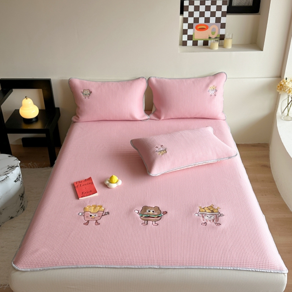 91家纺网 家纺一手货源 找家纺 （总）柚子YOUTH 2025新款亲肤舒适冰豆豆凉感凉席席子