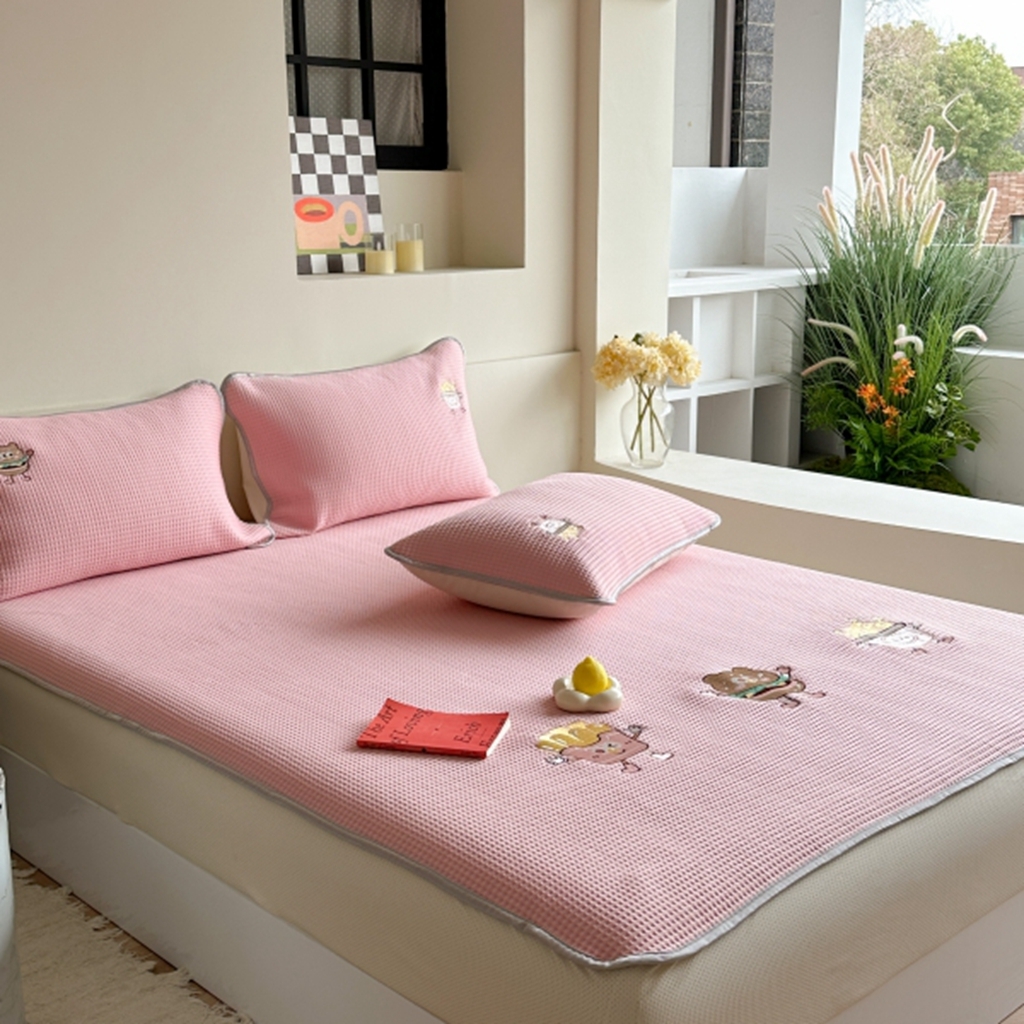 91家纺网 家纺一手货源 找家纺 （总）柚子YOUTH 2025新款亲肤舒适冰豆豆凉感凉席席子