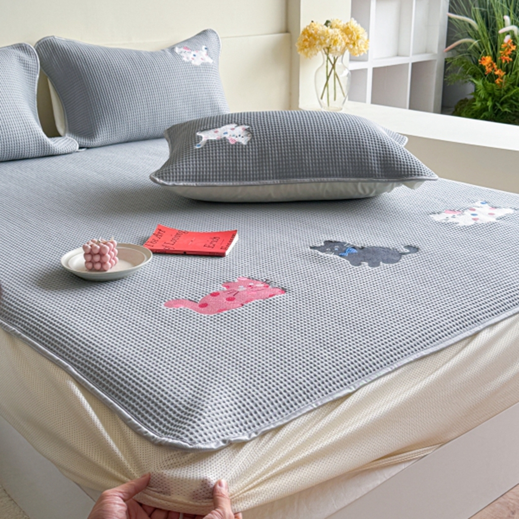 91家纺网 家纺一手货源 找家纺 （总）柚子YOUTH 2025新款亲肤舒适冰豆豆凉感凉席席子