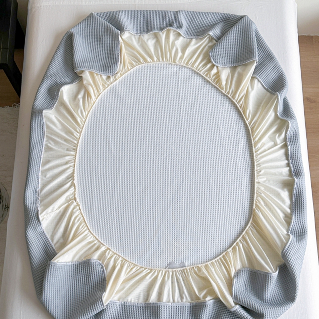 91家纺网 家纺一手货源 找家纺 柚子YOUTH 2025新款亲肤舒适冰豆豆凉感凉席席子 三只猫(绑带款）