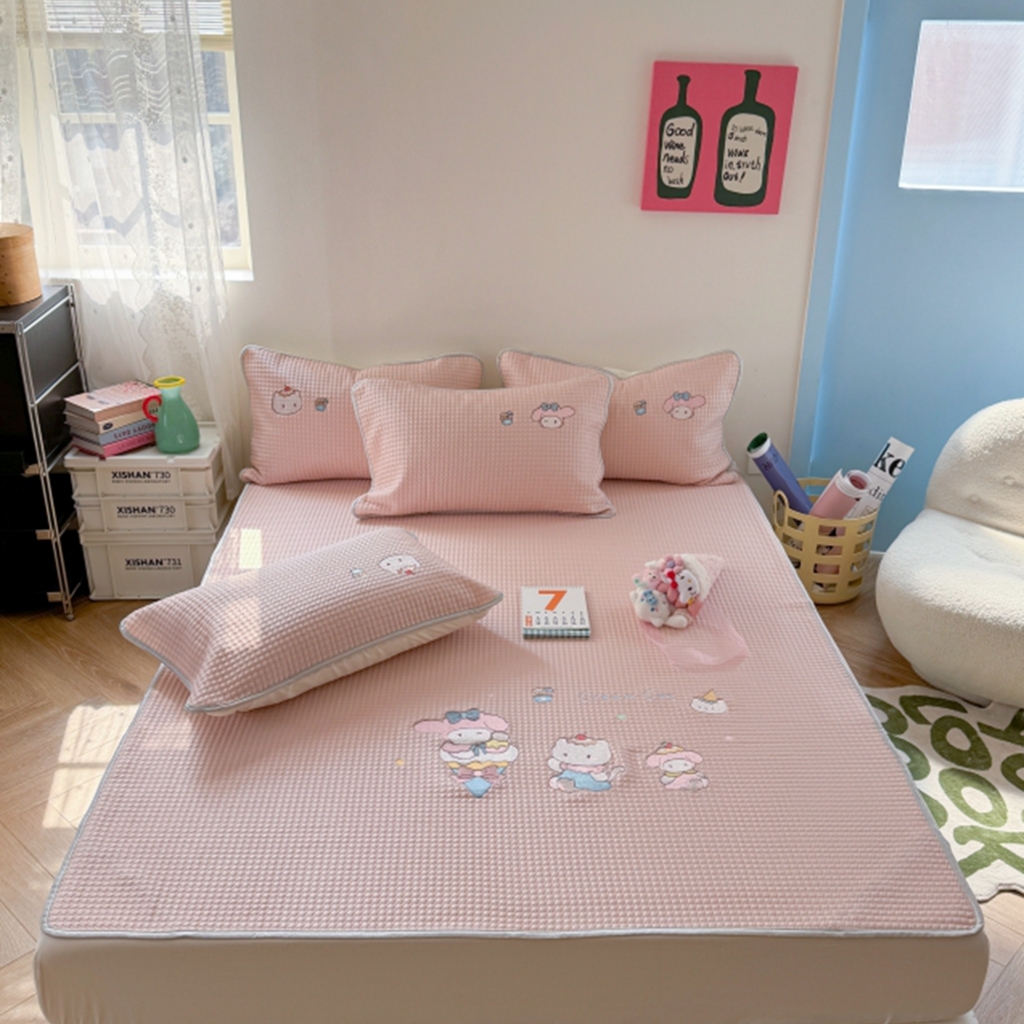 柚子YOUTH 2025新款亲肤舒适冰豆豆凉感凉席席子 甜筒蒂(绑带款）