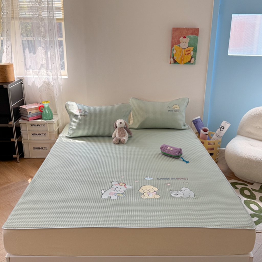 柚子YOUTH 2025新款亲肤舒适冰豆豆凉感凉席席子 汪汪队(绑带款）