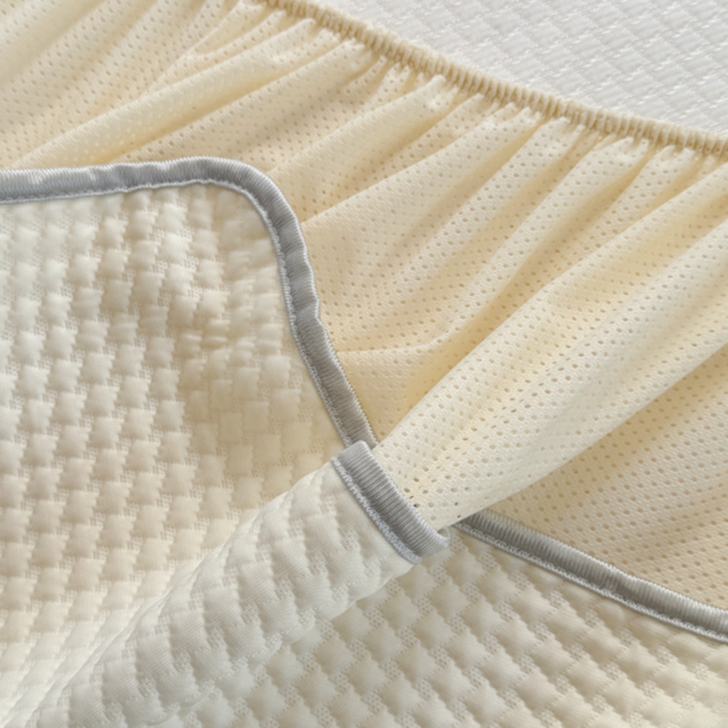 91家纺网 家纺一手货源 找家纺 柚子YOUTH 2025新款亲肤舒适冰豆豆凉感凉席席子 黄油蛋糕（床笠款）