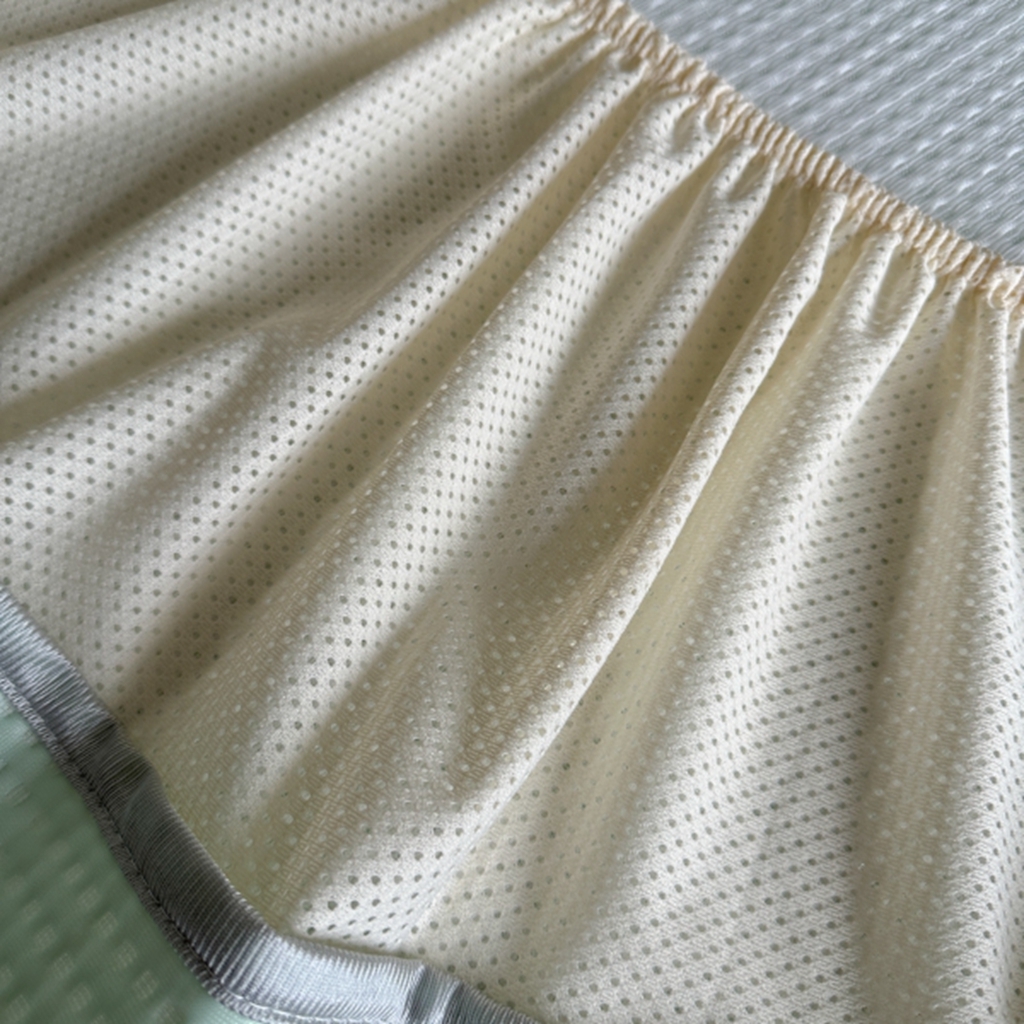 91家纺网 家纺一手货源 找家纺 柚子YOUTH 2025新款亲肤舒适冰豆豆凉感凉席席子 水果派对（床笠款）