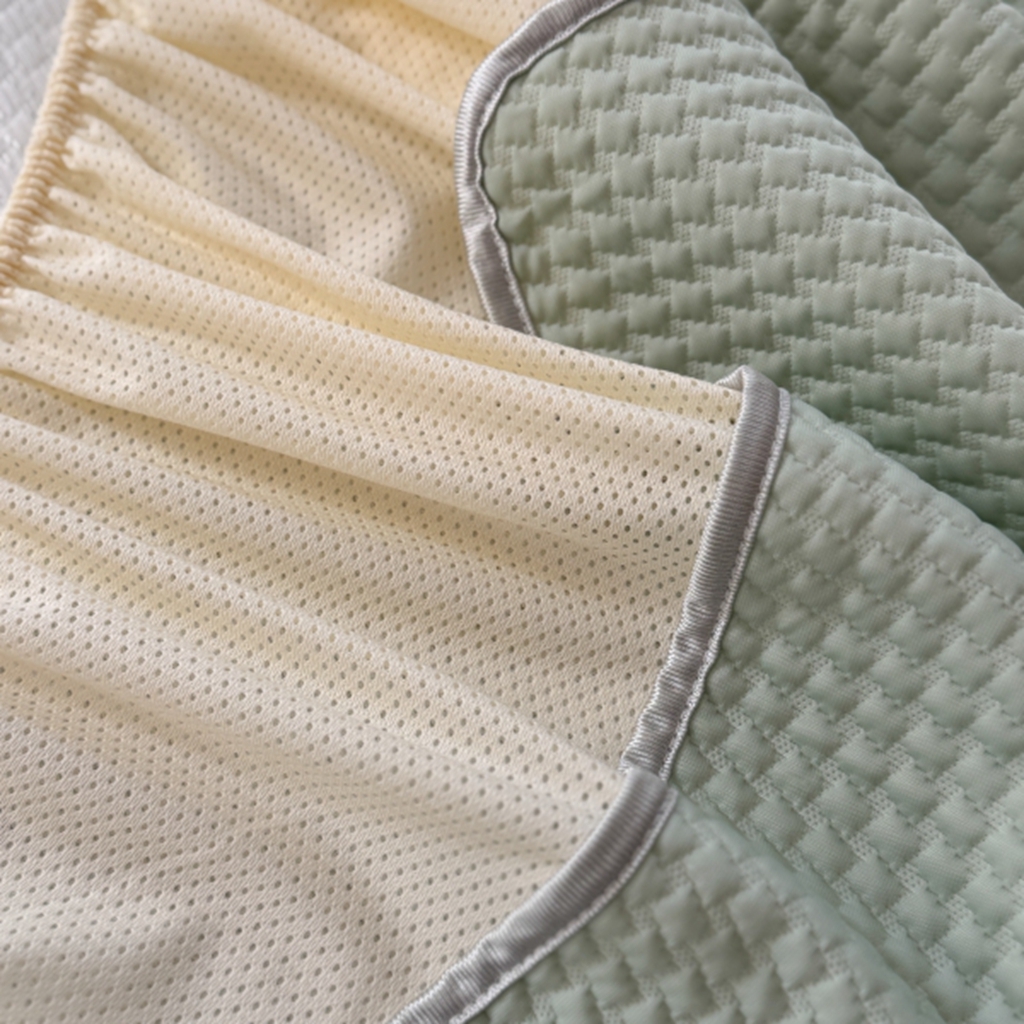 91家纺网 家纺一手货源 找家纺 柚子YOUTH 2025新款亲肤舒适冰豆豆凉感凉席席子 汪汪队（床笠款）