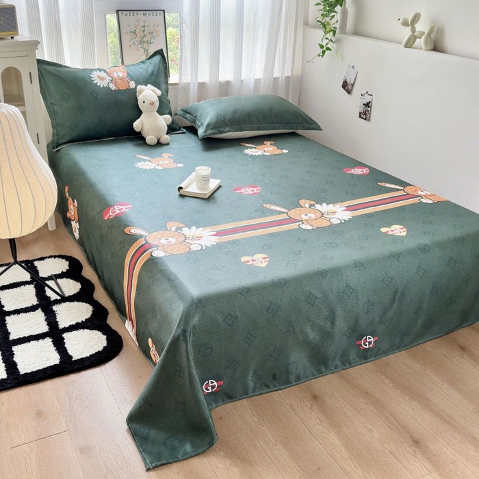 91家纺网 家纺一手货源 找家纺 （总）乐居家纺 2025新款亲肤舒适活性印染水洗冰丝单床单