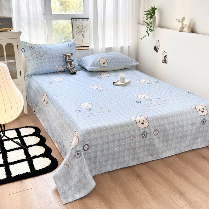 91家纺网 家纺一手货源 找家纺 （总）乐居家纺 2025新款亲肤舒适活性印染水洗冰丝单床单