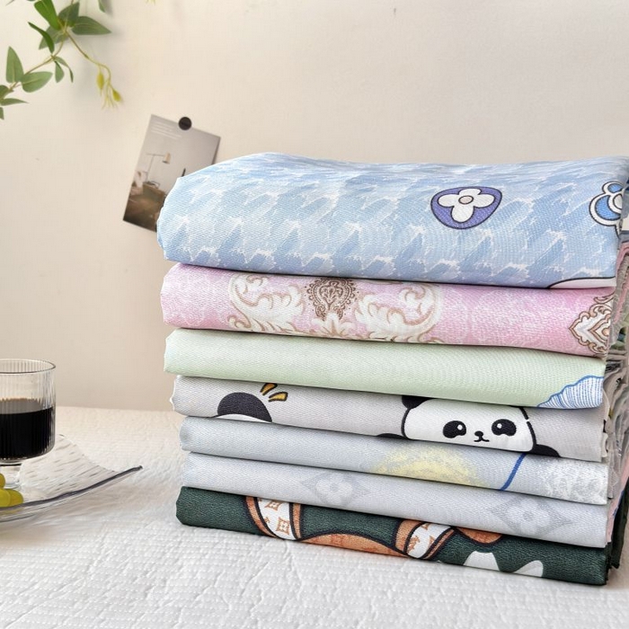 91家纺网 家纺一手货源 找家纺 （总）乐居家纺 2025新款亲肤舒适活性印染水洗冰丝单床单