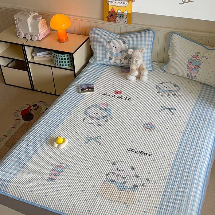 91家纺网 家纺一手货源 找家纺 柚子YOUTH 2025新款锦氨超柔果冻凉席 蛋糕墩墩凉席