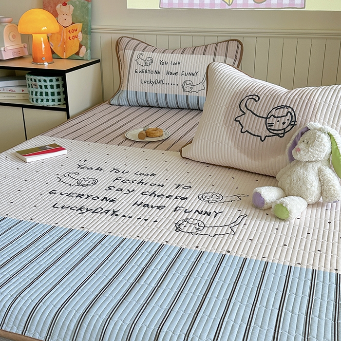 91家纺网 家纺一手货源 找家纺 柚子YOUTH 2025新款锦氨超柔果冻凉席 太空猫凉席