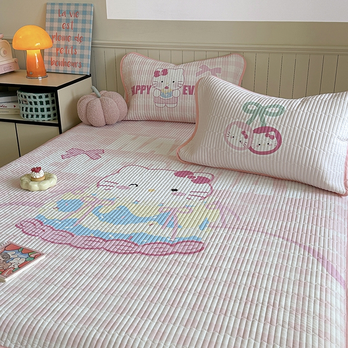 91家纺网 家纺一手货源 找家纺 柚子YOUTH 2025新款锦氨超柔果冻凉席 蛋糕猫凉席