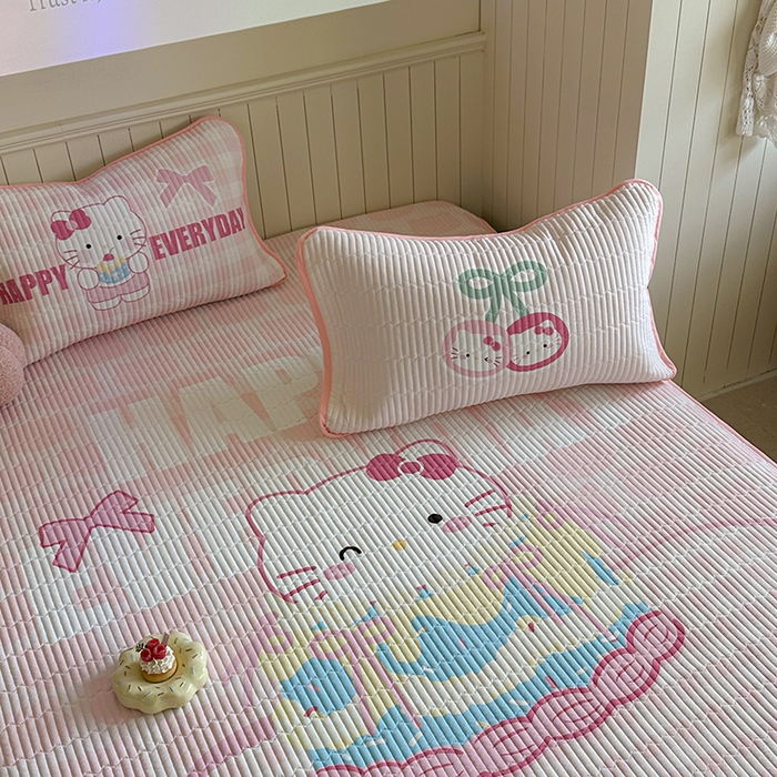 91家纺网 家纺一手货源 找家纺 柚子YOUTH 2025新款锦氨超柔果冻凉席 蛋糕猫凉席