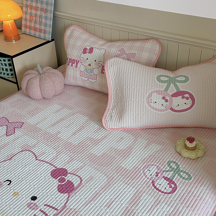 91家纺网 家纺一手货源 找家纺 柚子YOUTH 2025新款锦氨超柔果冻凉席 蛋糕猫凉席