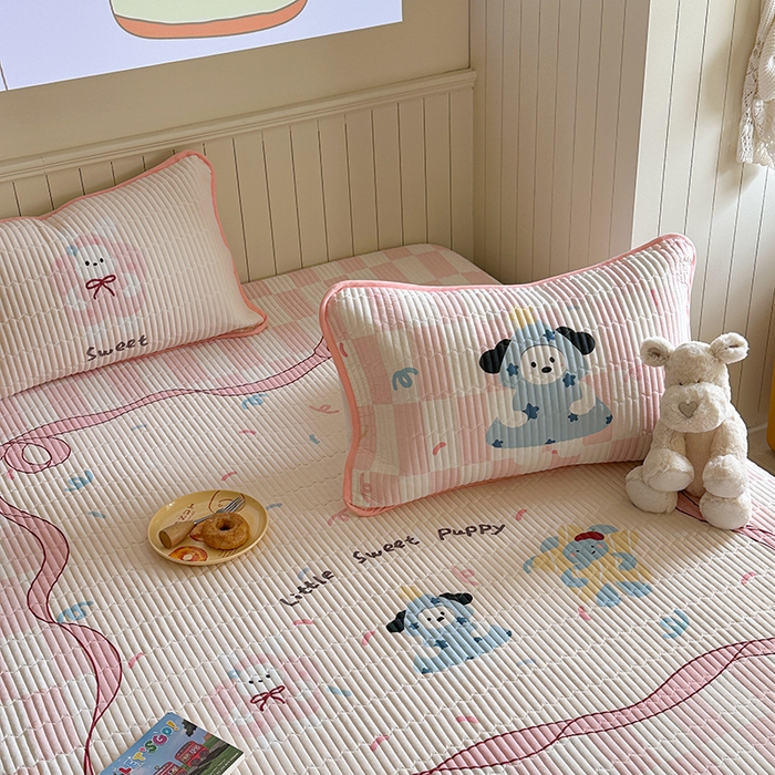 91家纺网 家纺一手货源 找家纺 柚子YOUTH 2025新款锦氨超柔果冻凉席 抱抱狗凉席