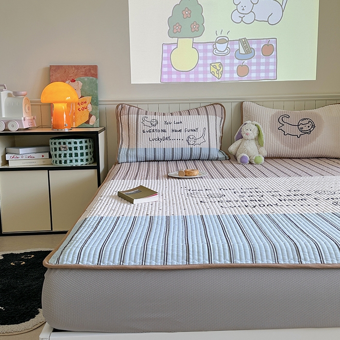 91家纺网 家纺一手货源 找家纺 柚子YOUTH 2025新款锦氨超柔果冻凉席 太空猫凉席