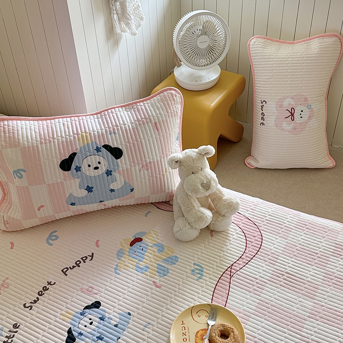 91家纺网 家纺一手货源 找家纺 柚子YOUTH 2025新款锦氨超柔果冻凉席 抱抱狗凉席