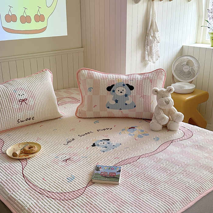 91家纺网 家纺一手货源 找家纺 柚子YOUTH 2025新款锦氨超柔果冻凉席 抱抱狗凉席