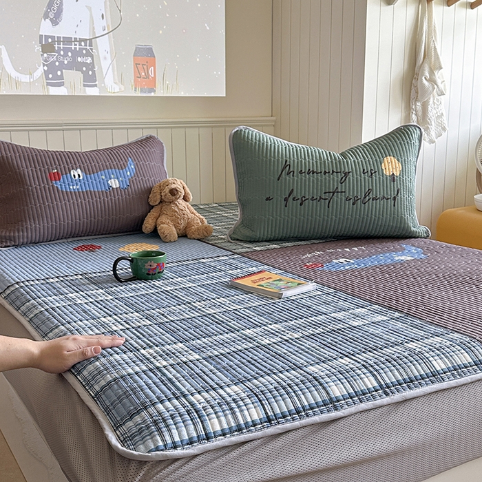 柚子YOUTH 2025新款锦氨超柔果冻凉席 深蓝的鱼凉席