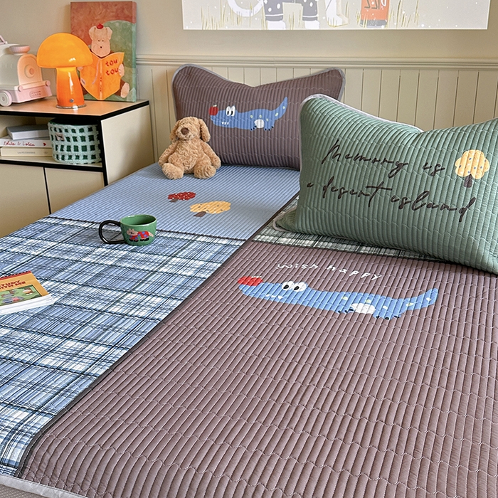 91家纺网 家纺一手货源 找家纺 柚子YOUTH 2025新款锦氨超柔果冻凉席 深蓝的鱼凉席