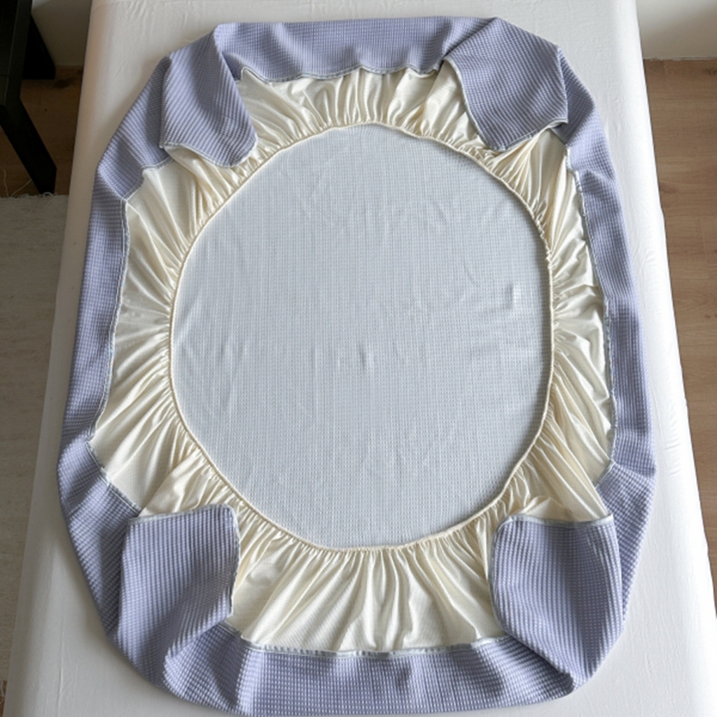 91家纺网 家纺一手货源 找家纺 柚子YOUTH 2025新款亲肤舒适冰豆豆凉感凉席席子 遇见（床笠款）